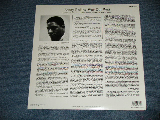 画像: SONNY ROLLINS - WAY OUT WEST ( MINT-/MINT- A-2:Ex+++)  /  US AMERICA REISSUE Used LP