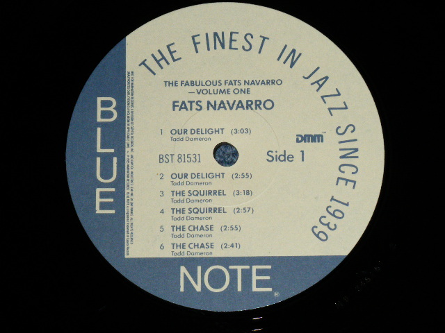 画像: FATS NAVARRO - THE FABULOUS FATS NAVARRO Vol.1  ( Ex++/MINT-)  / 1985 US AMERICA REISSUE "DMM Press" Used LP 