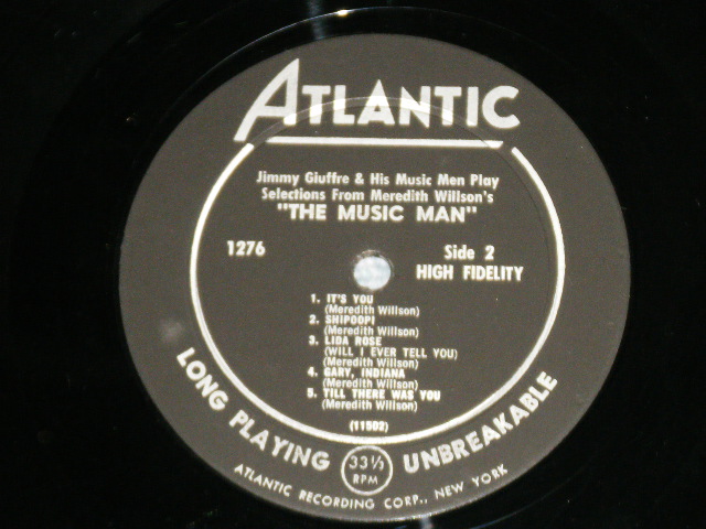画像: JIMMY GUIFFRE and his Music Men - PLAYS "THE MUSIC MAN" ORIGINAL JAZZ ALBUM OF THE MEREDITH WILLSON MUSICAL HIT  ( Ex+/Ex+ : EDSP ) / 1958 US AMERICA 1st Press "BLACK Label" MONO  Used LP 