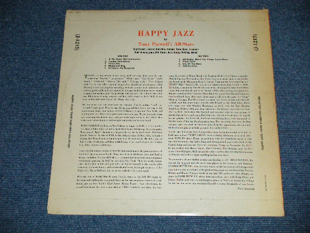 画像: TONY PARENTI'S ALL-STARS - HAPPY JAZZ  (Ex/Ex++)  / 1950's US AMERICA ORIGINAL Used LP 