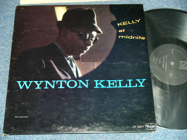 画像1: WYNTON KELLY - KELLY AT MIDNITE  (Ex++/MINT-)  / 1960's US AMERICA REISSUE  "BLACK Lbel with All SILVER PRINT LabeL" Used LP 