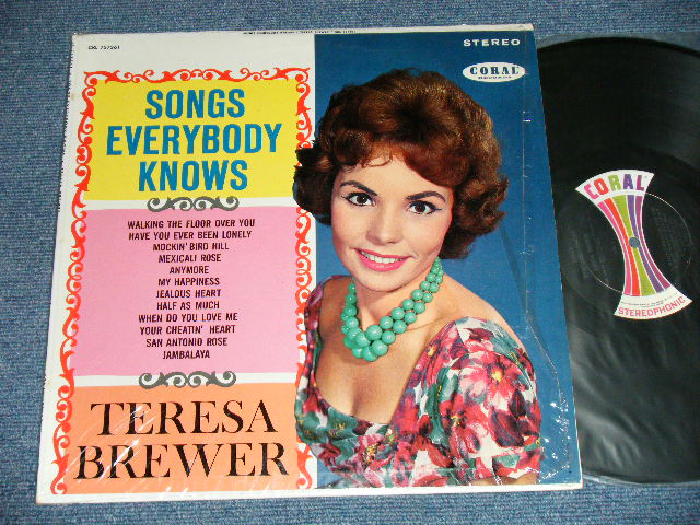 画像1: TERESA BREWER - SONGS EVERYBODY KNOWS  ( MINT-/Ex+++) / 1961 US AMERICA ORIGINAL STEREO Used LP  