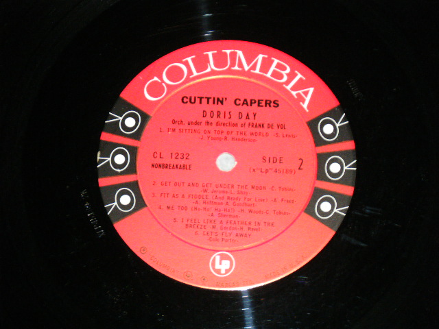 画像: DORIS DAY - CUTTIN' CAPERS(Ex++/MINT-) / 1959 US ORIGINAL "6 EYES Label"  Mono Used LP