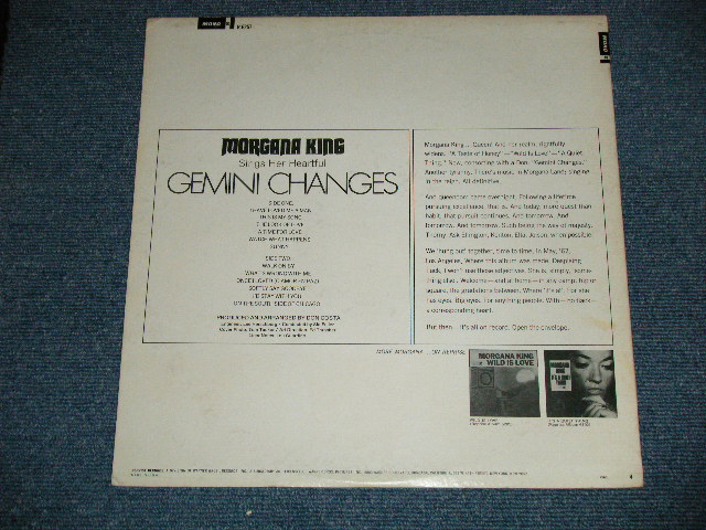 画像: MORGANA KING - GEMINI CHANGES ( Ex++/Ex+++ Looks:Ex+) / 1967 US AMERICA ORIGINAL 1st Press"3 Color Label" MONO  Used LP