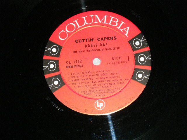 画像: DORIS DAY - CUTTIN' CAPERS(Ex++/MINT-) / 1959 US ORIGINAL "6 EYES Label"  Mono Used LP