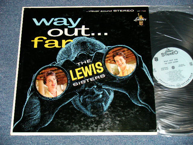 画像1: THE LEWIS SISTERS - WAYOUT FAR ( Ex+++, Ex/MINT-) / 1959 US AMERICA ORIGINAL "LIGHT BLUE  LABEL PROMO"  STEREO  Used LP 