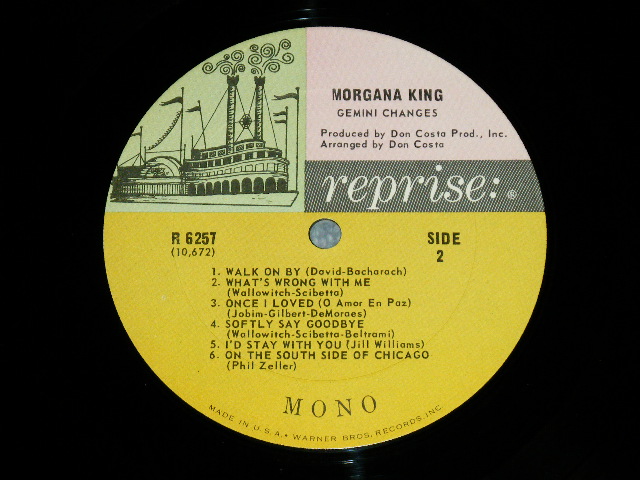 画像: MORGANA KING - GEMINI CHANGES ( Ex++/Ex+++ Looks:Ex+) / 1967 US AMERICA ORIGINAL 1st Press"3 Color Label" MONO  Used LP