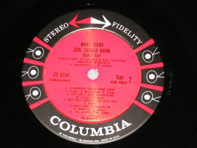 画像: DORIS DAY -   WHAT EVERY GIRL SHOULD KNOW  ( Ex+/Ex, Ex+++ : EDSP) / 1960 US ORIGINAL "1st PRESS 6 EYES Label" STEREO  Used LP