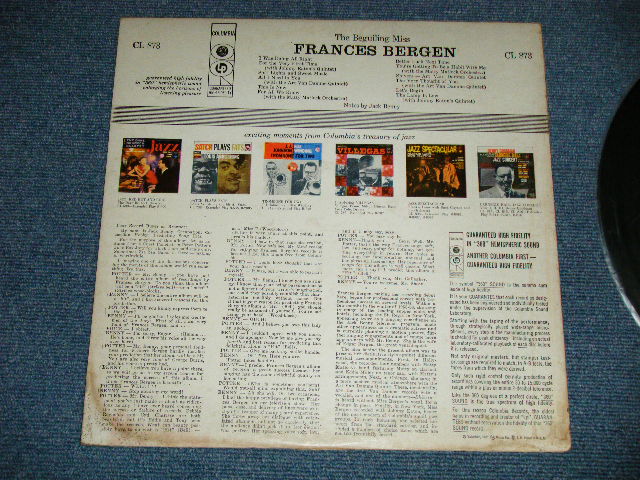 画像: FRANCES BERGEN  - THE BEGUILING MISS FRANCES BERGEN (Ex++/Ex+++ : EDSP)  / 1956 US ORIGINAL "6 EYES Label" Mono Used LP