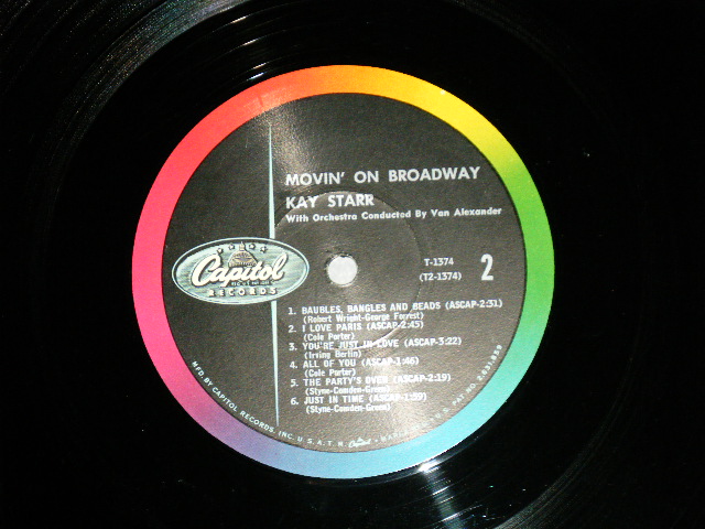 画像: KAY STARR - THE KAY STARR STYLE  (Ex+/Ex++ EDSP)  / 1953 US AMERICA ORIGINAL "PURPLE Label" MONO  Used  10" LP　
