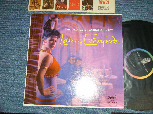 画像1: GEORGE SHEARING -  LATIN ESCAPADE ( Ex+++/Ex+++ ) / 1959 Version US AMERICA ORIGINAL 2nd Press "BLACK with RAINBOW Label"  MONO Used LP 