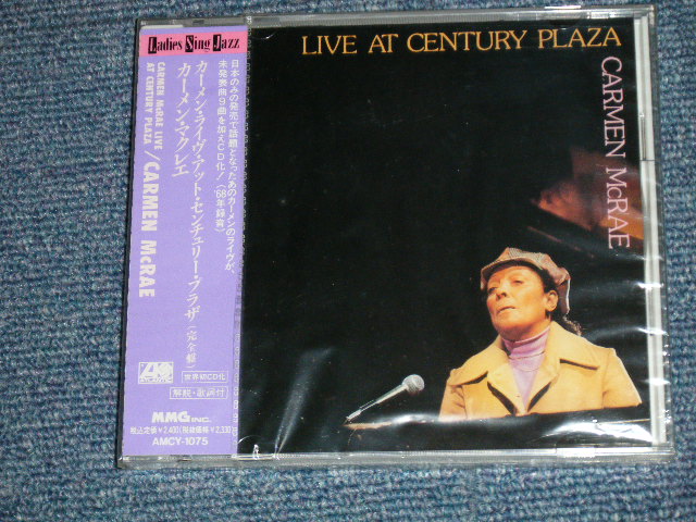 画像1: CARMEN McRAE - LIVE AT CENTURY PLAZA (SEALED)  / 1991 JAPAN Original "PROMO" "BRAND NEW SEALED"  CD