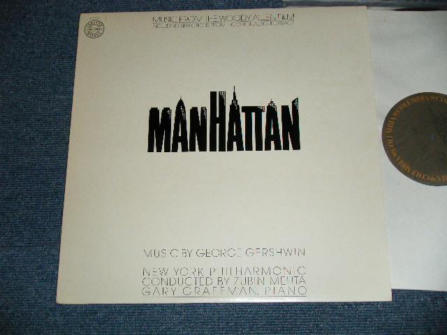 画像1: ost (GARY GRAFFMAN:Piano,ZUBIN MEHTA: CONDUCTOR,Music by GEORGE GERSHWIN) - MANHATTAN   / 1979 USAMERICA ORIGINAL Used LP 