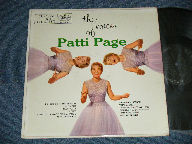 画像1: PATTI PAGE - THE VOICES OF PATTI PAGE (Ex++/Ex++ Looks:Ex+++ /1955 US ORIGINAL 1st Press "BLACK With SILVER PRINT Label" MONO Used LP