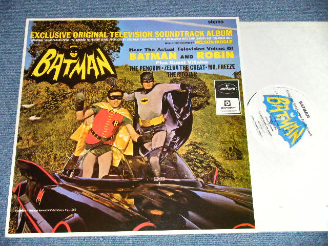 画像1: "BATMAN "  EXCLUSIVE Original TELEVISION Sound Track Album -  NELSON RIDDLE  (Ex+++/MINT)  / UK ENGLAND REISSUE Used LP 