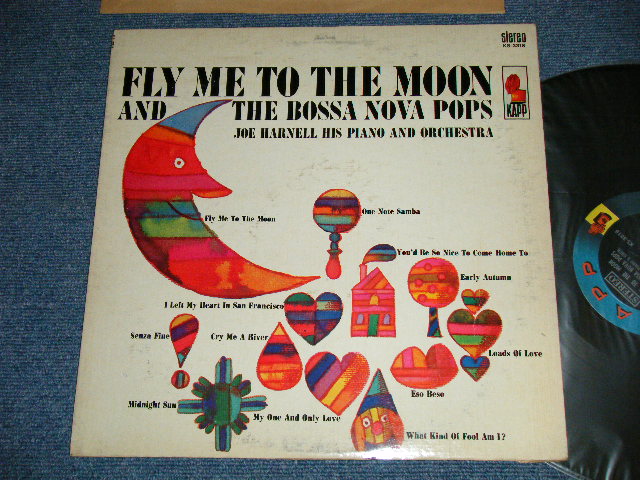 画像1: JOE HARNELL HIS PIANO AND ORCHESTRA  - FLY ME TO THE MOON AND THE BOSSA NOVA POPS  (Ex+/E+++)  / 1962 US AMERICA ORIGINAL STEREO Used LP 