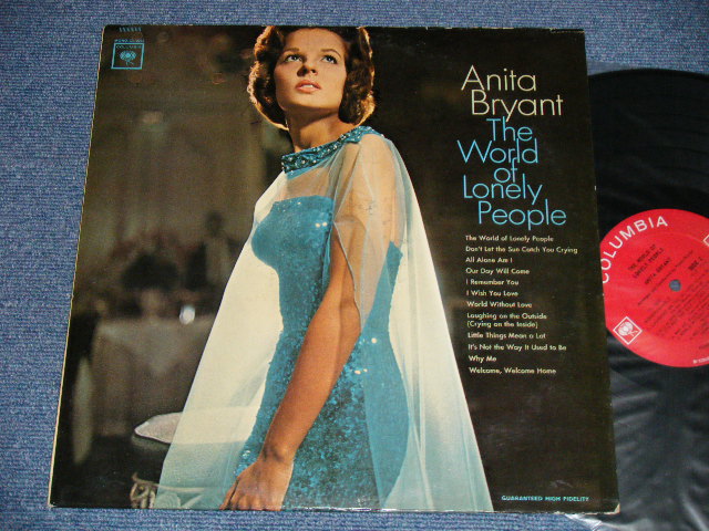 画像1: ANITA BRYANT - THE WORLD OF LONELY PEOPLE ( Ex/Ex+++) / 1964  US AMERICA ORIGINAL 1st press " 2 EYE'S with GUARANTEED HIGH FIDELITY Label" MONO  Used LP 