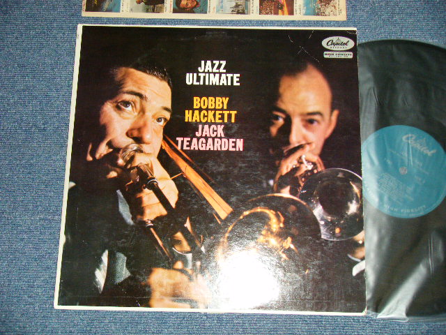 画像1: BOBBY HACKETT + JACK TEAGARDEN - JAZZ ULTIMATE ( Ex++/Ex+++ EDSP, Tape Seam )  / 1958  US ORIGINAL ORIGINAL 1st Press "TURQUOISE Label" MONO  Used LP