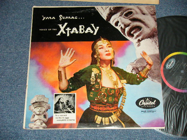 画像1: YMA SUMAC - VOCIE OF THE XTABAY (Ex++, Ex-/Ex+++ Looks:MINT-)  / 1962 Version  USAMERICA   2nd Press "BLACK With RAINBOW & CAPITOL Logo on TOP" Label MONO Used  LP 