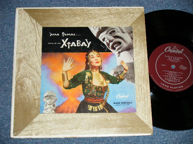 画像1: YMA SUMAC - VOCIE OF THE XTABAY (Ex+/Ex++  EDSP-)  / 1952 US AMERICA ORIGINAL "MAROON With SILVER Print Label" MONO Used  10" LP 