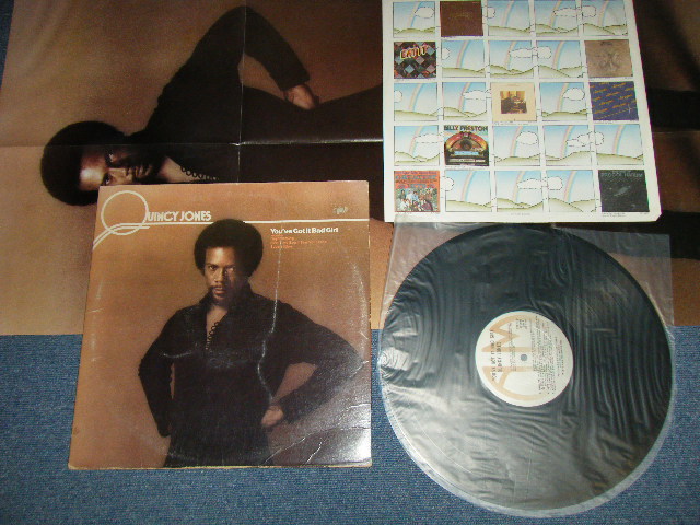 画像1: QUINCY JONES - YOU'VE GOT IT BAD GIRL : With POSTER (Ex+/MINT-)   / 1973 US AMERICA ORIGINAL  Used LP