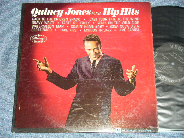 画像1: QUINCY JONES - PLAYS HIP HITS  ( Ex++//Ex++ A-1,2,3:Ex  )  / 1963  US AMERICA ORIGINAL "BLACK with SILVER Print with MERCURY in OVAL  Label"  MONO Used  LP 