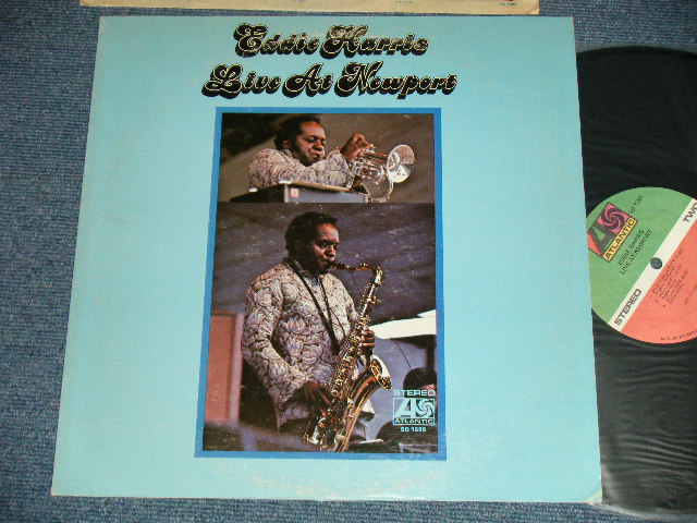 画像1: EDDIE HARRIS -  LIVE AT NEWPORT (Ex+/Ex+++  EDSP) / 1971  US AMERICA ORIGINAL 1st Press "GREEN & RED Label" "1841 BROADWAY Label"  Used LP 