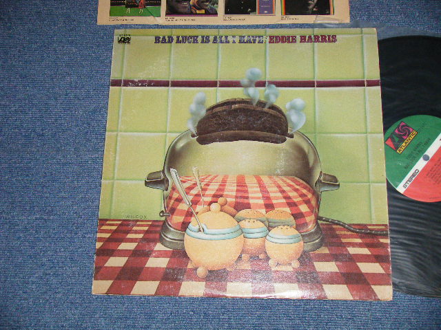 画像1: EDDIE HARRIS - BAD LUCK IS ALL I HAVE  (Ex+/Ex++, Ex  EDSP) / 1975  US AMERICA ORIGINAL 1st Press "GREEN & RED Label" "Small 75 ROCKFELLER  Label"  Used LP 