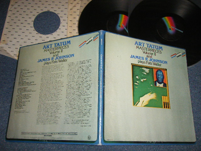 画像1: ART TATUM MASTERPIECES Volume II and JAMES P. JOHNSON PLAYS FATS WALLER  ( Ex+/Ex+++ ）　/ 1977 US AMERICA  ORIGINAL Used 2-LP 