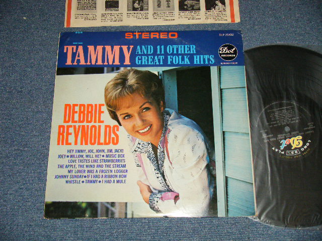 画像1: DEBBIE REYNOLDS - TAMMY/AND 11 OTHER GREAT FOLK HITS( Ex+++/Ex++ )  / 1963 US AMERICA ORIGINAL STEREO  Used LP 