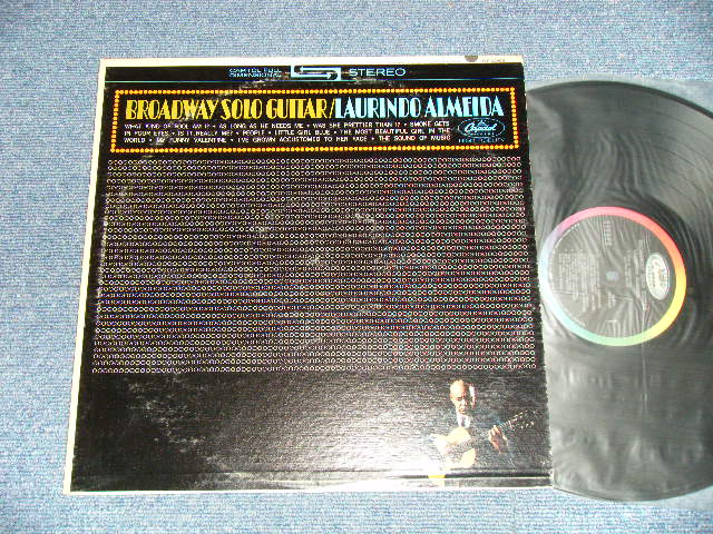 画像1: LAURINDO ALMEIDA - BROADWAY SOLO GUITAR  (Ex++/Ex+++ Looks:MINT-) / 1964 US AMERICA ORIGINAL "BLACK with RAINBOW CAPITOL LOGO on TOP LABEL" STEREO Used LP