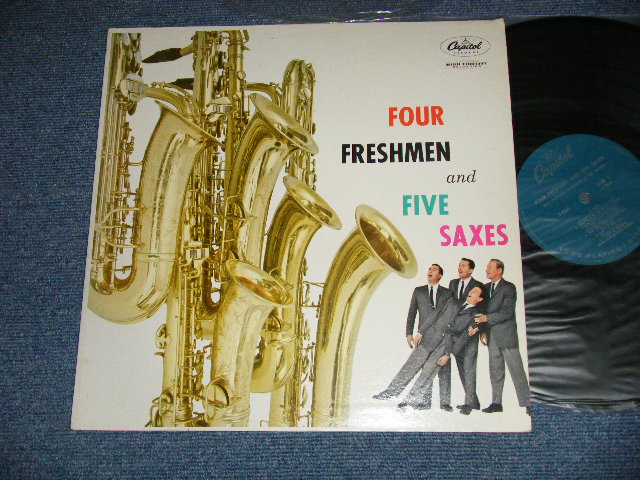 画像1: THE FOUR FRESHMEN - THE FOUR FRESHMEN  AND FIVE GUITARS (MINT-/Ex++ Looks:MINT-)   / 1954 US AMERICA ORIGINAL "TURQUOISE Label"  MONO  Used  LP  