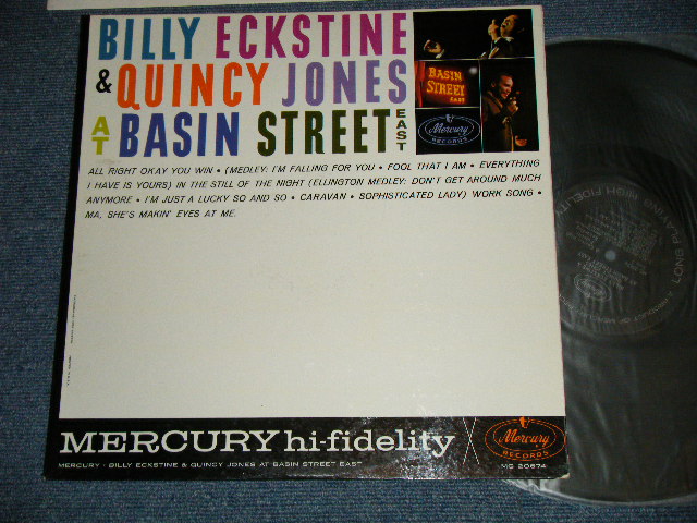 画像1: BILLY ECKSTINE & QUINCY JONES - AT BASIN STREET EAST (MINT-, Ex+++/MINT-)  /1962 US AMERICA ORIGINAL MONO Used LP