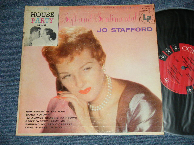 画像1: JO STAFFORD - SOFT & SENTIMENTAL  ( Ex+/Ex+++ TapeSeam ) / 1955 US AMERICA ORIGINAL "6 EYE'S Label"  MONO  Used 10" LP 