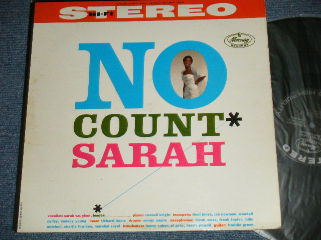画像1: SARAH VAUGHAN - NO COUNT SARAH (Ex++/Ex+++ A-4,5,B-3:Ex)  / 1959  US AMERICA ORIGINAL "2nd PRESS FRONT COVER by RED  PRINTING" "BLACK with SILVER Print  Label"  STEREO Used  LP