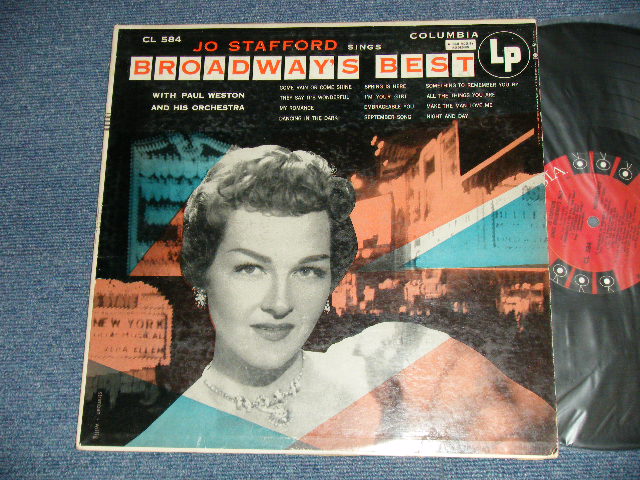 画像1: JO STAFFORD - BROADWAY'S BEST ( Ex++/Ex+++ EDSP, Tape Seam  ) / 1955 US AMERICA ORIGINAL 1st Press "6 EYES Label"  MONO Used LP 