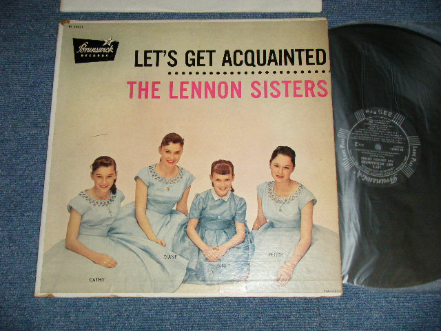 画像1: THE LENNON SISTERS -   LET'S GET ACQUAINTED  (Ex++/Ex++ ) / 1957  US AMERICA ORIGINAL "BLACK LABEL" MONO Used  LP