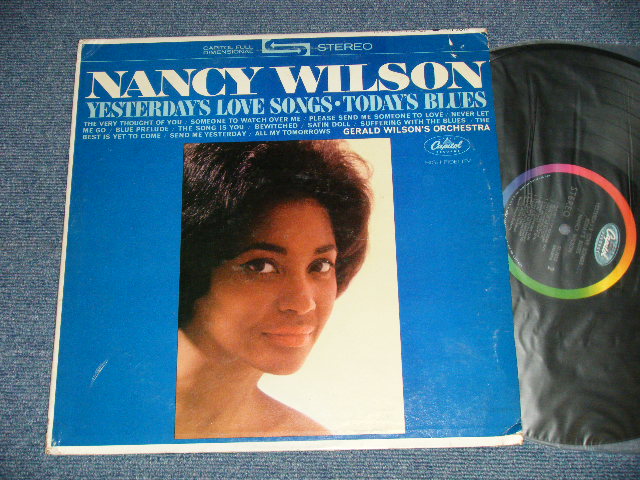 画像1: NANCY WILSON  -  YESTERDAYS LOVE SONGS TODAYS BLUES ( VG+++/Ex+++ EDSP ) / 1964 US AMERICA ORIGINAL "BLACK with RAINBOW Label CAPITOL Logo on TOP" Used  LP