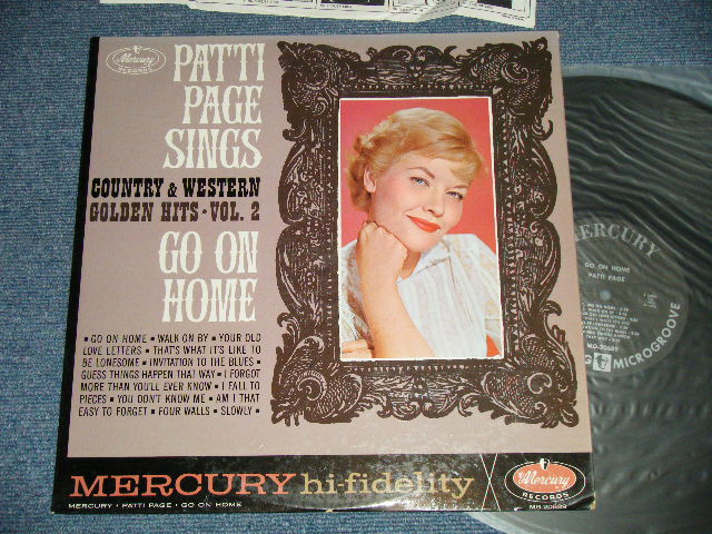 画像1: PATTI PAGE - GO ON HOME : SINGS COUNTRY AND WESTERN GOLDEN HITS VOL.2  ( Ex++/Ex+++ EDSP )  /1962 US AMERICA ORIGINAL "BLACK with SILVER Print Label" MONO Used LP