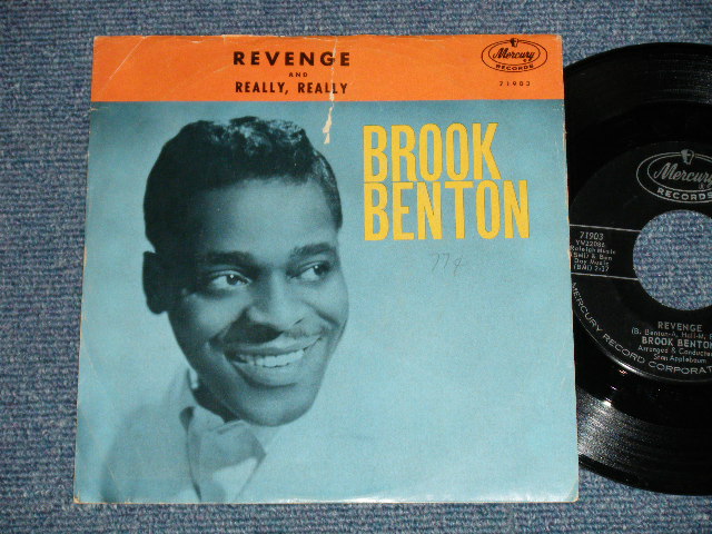 画像1: BROOK BENTON - REVENGE : REALLY, REALLY(Ex-/Ex+++  SPLIT)   / 1961 US AMERICA ORIGINAL Used 7" Single  With PICTURE SLEEVE 