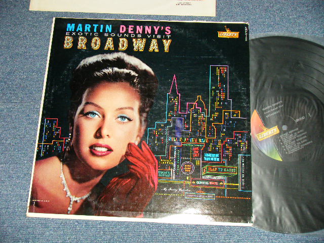 画像1: MARTIN DENNY - EXOTIC SOUNDS VISIT BROADWAY  (Ex++/Ex+++ ) / 1960 US AMERICA  "1st Press LIBERTY mark on Left Label" MONO Used LP  