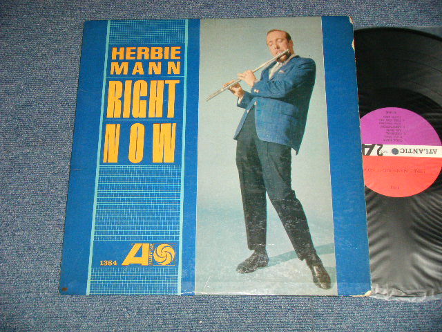 画像1: HERBIE MANN - RIGHT NOW (Ex++, Ex/Ex-)   / 1962  US AMERICA ORIGINAL 1st Press "ORANGE RED & PURPLE Label"  "MONO"  Used LP 