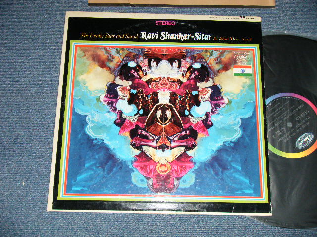 画像1: RAVI SHANKAR - EXOTIC SITAL AND SAROD (Ex++/Ex+++ Tape seam)  / 1967 US AMERICA ORIGINAL 1st Press "BLACK With RAINBOW Label"  STEREO Used LP 