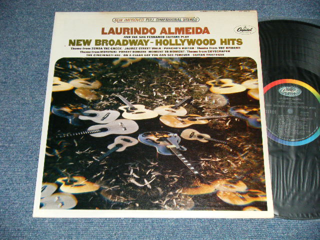 画像1: LAURINDO ALMEIDA - NEW BROADWAY HOLLYWOOD HITS (Ex++/Ex+++ EDSP ) / 1960 US AMERICA   2nd press "BLACK with RAINBOW CAPITOL LOGO on TOP LABEL" STEREO Used LP