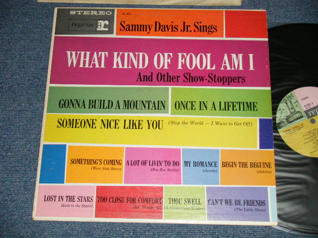 画像1: SAMMY DAVIS, JR. - SINGS WHAT KIND OF FOOL AM I  ( Ex++/Ex++ Looks:MINT- )  / 1962 US AMERICA ORIGINAL 1st Press"TRIPLE Color Label" STEREO Used  LP  