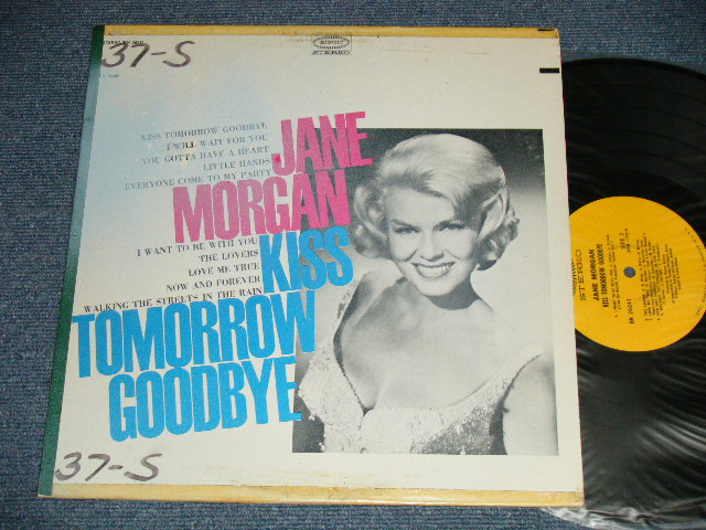 画像1: JANE MORGAN - KISS TOMORROW GOODBYE (VG+++/Ex++, Ex+ Looks:Ex+ / 1967  US  AMERICA ORIGINAL "PROMO Stamp" "YELLOW Label" STEREO Used LP 