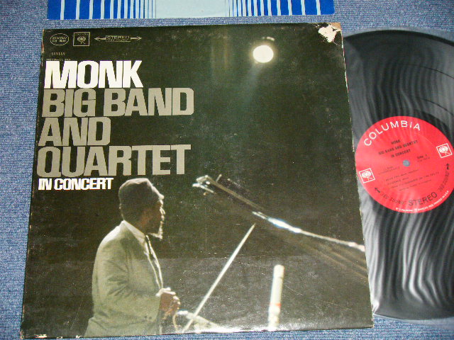 画像1: THELONIOUS MONK -  BIG BAND AND QUARTET IN CONCERT  (Ex, Ex++/Ex++ Looks:Ex+++ TEAROFC)  / 1964 US AMERICA ORIGINAL  "360 Sound in BLACK Label" STEREO Used LP 