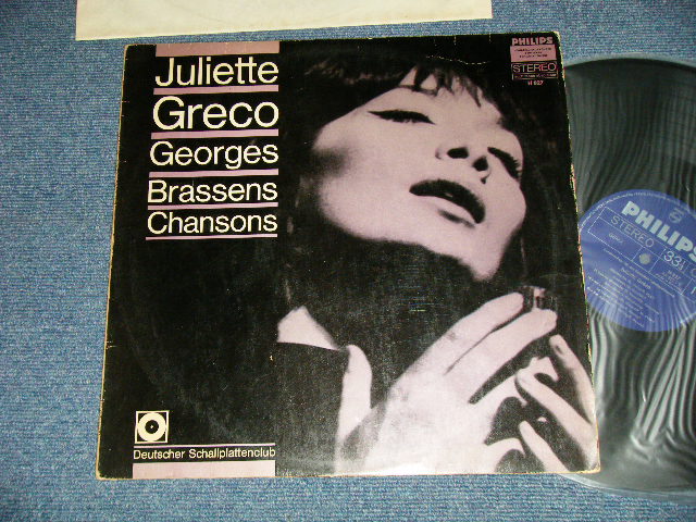 画像1: A) JULIETTE GRECO  : B) GEORGES BRASSENS - CHANSONS ( Ex++/Ex+++  / WEST-GERMANY ORIGINAL STEREO  Used LP 
