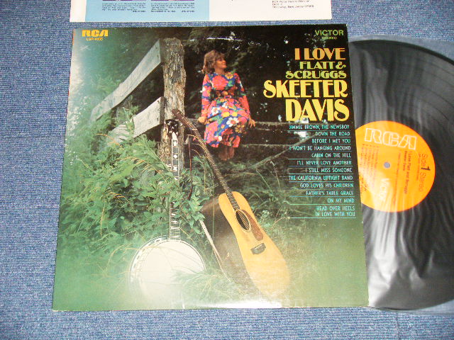 画像1: SKEETER DAVIS - I LOVE FLATT & SCRUGGS  ( Ex++/Ex+++)  / 1968 US AMERICA ORIGINAL "ORANGE Label" STEREO  Used LP