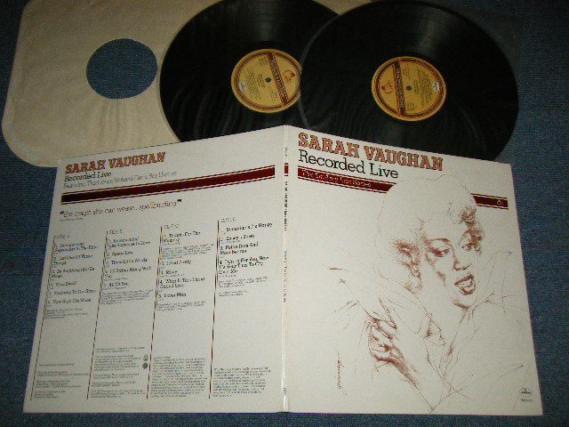画像1: SARAH VAUGHAN - RECORD LIVE  (Ex++/MINT-)  / 1977 US AMERICA  ORIGINAL  Used 2-LP
